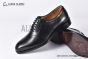 GUCCI Men's Black Calfskin Lace-up Shoes with Interlocking G 