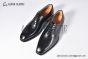 GUCCI Men's Black Calfskin Lace-up Shoes with Interlocking G 