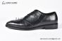Berluti Alessandro Démesure Black Calfskin/Crocodile Oxford