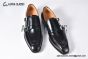 GUCCI Men's Black Calfskin Monk Starp Shoes