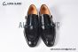 GUCCI Men's Black Calfskin Monk Starp Shoes