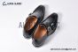 GUCCI Men's Black Calfskin Monk Starp Shoes