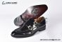 GUCCI Men's Black Calfskin Monk Starp Shoes