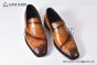 Berluti Cursive Galet Scritto Brown Calfskin Loafer