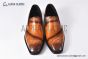 Berluti Cursive Galet Scritto Brown Calfskin Loafer