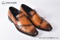 Berluti Cursive Galet Scritto Brown Calfskin Loafer