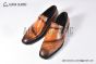 Berluti Cursive Galet Scritto Brown Calfskin Loafer