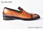 Berluti Cursive Galet Scritto Brown Calfskin Loafer