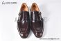 GUCCI Men's Brown Calfskin Monk Starp Shoes