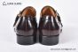 GUCCI Men's Brown Calfskin Monk Starp Shoes