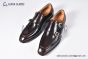 GUCCI Men's Brown Calfskin Monk Starp Shoes