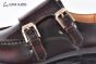 GUCCI Men's Brown Calfskin Monk Starp Shoes