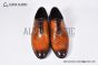 Berluti Alessandro Galet Scritto Brown Calfskin Oxford