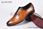 Berluti Alessandro Galet Scritto Brown Calfskin Oxford
