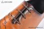 Berluti Alessandro Galet Scritto Brown Calfskin Oxford