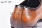 Berluti Alessandro Galet Scritto Brown Calfskin Oxford