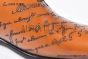 Berluti Alessandro Galet Scritto Brown Calfskin Oxford