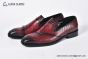 Berluti Cursive Galet Scritto Red Calfskin Loafer