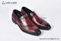 Berluti Cursive Galet Scritto Red Calfskin Loafer