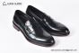 Prada Classic Brushed Black Calfskin Loafers