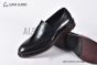 Prada Classic Brushed Black Calfskin Loafers