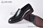 Prada Classic Brushed Black Calfskin Loafers