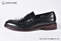 Prada Classic Brushed Black Calfskin Loafers