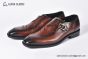 Berluti Dark Brown Calfskin Monk Shoe