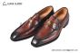 GUCCI Men's Brown Calfskin Loafers with YG Interlocking G