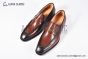 GUCCI Men's Brown Calfskin Loafers with YG Interlocking G