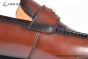 GUCCI Men's Brown Calfskin Loafers with YG Interlocking G