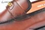 GUCCI Men's Brown Calfskin Loafers with YG Interlocking G