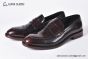 Prada Classic Brushed Red Calfskin Loafers