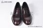 Prada Classic Brushed Red Calfskin Loafers