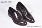 Prada Classic Brushed Red Calfskin Loafers