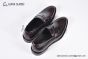 Prada Classic Brushed Red Calfskin Loafers