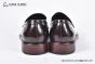 Prada Classic Brushed Red Calfskin Loafers