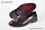 Prada Classic Brushed Red Calfskin Loafers