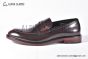 Prada Classic Brushed Red Calfskin Loafers