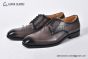 GUCCI Man's Beige Calfskin Lace-up Shoes