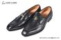 GUCCI Men's Black Calfskin Loafers with Interlocking G