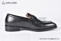 GUCCI Men's Black Calfskin Loafers with Interlocking G