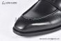 GUCCI Men's Black Calfskin Loafers with Interlocking G
