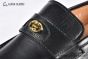 GUCCI Men's Black Calfskin Loafers with Interlocking G