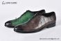 Berluti Alessandro Démesure Beige/Green Calfskin/Crocodile Oxford