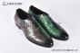 Berluti Alessandro Démesure Beige/Green Calfskin/Crocodile Oxford