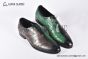 Berluti Alessandro Démesure Beige/Green Calfskin/Crocodile Oxford