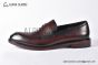 Prada Classic Brushed Dark Brown Calfskin Loafers