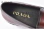 Prada Classic Brushed Dark Brown Calfskin Loafers