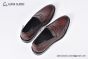 Prada Saffiano Red Calfskin Loafers with Hot-stamped Prada logo